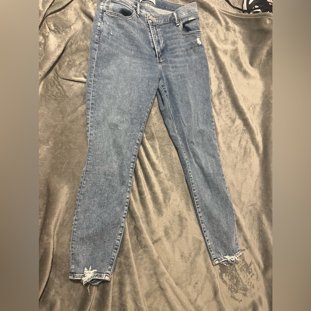 Abercrombie and Fitch High Rise Cross Jeans